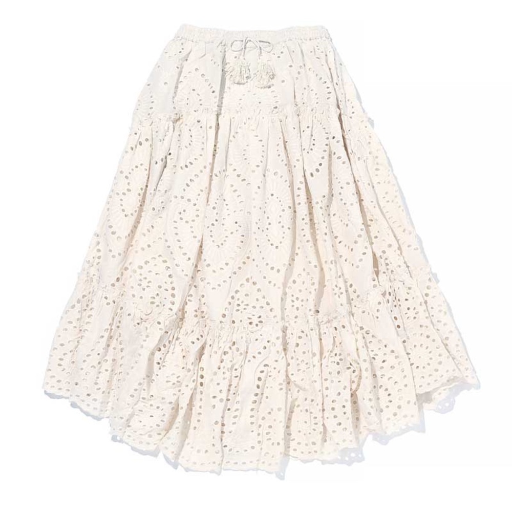 BOHO CHIC Eyelet Maxi skirt - Picture 6 of 7